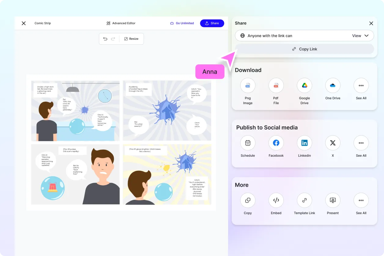 Free AI Comic Strip Generator, Free Comic Strip Maker Online